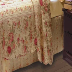 Greenland Home Fashion Antique Rose Bed Skirt - Multi -Comforters Store GUEST bd1d0a0e 64c6 4ade 8e99 e4ef84b2ac6b