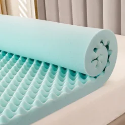 Dyonery Memory Foam Mattress Topper| Egg Crate Gel Infused Cooling Pad For Breathable Comfort And Back Pain Relief -Comforters Store GUEST bfc64c49 e2ee 492e 903e 6af17242ab72