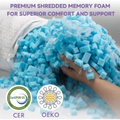 FAPO Adjustable Pillows Queen Size Set Of 2 - Cooling Shredded Memory Foam Pillow For Sleeping, Bed Pillows For Sleepers,Washable Cover -Comforters Store GUEST c009298e 4f29 4a21 bac8 e9d4494b1748