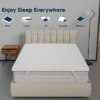 Continental Sleep, 2-Inch Medium Firm Mattress Toppers With Breathable Cover, Cooling Mattress Pad For Back Pain, Soft And Removable, White -Comforters Store GUEST c3317b25 a73b 4639 b1cd 57c4870d7b03