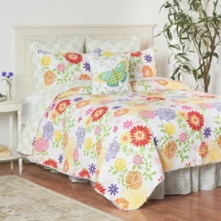 C&F Home 20" X 26" Lilly Yellow Purple Red Pink Floral Cotton Standard Sham - Machine Washable -Comforters Store GUEST c33da927 0dd2 4a25 adf1 a7f745aa8498