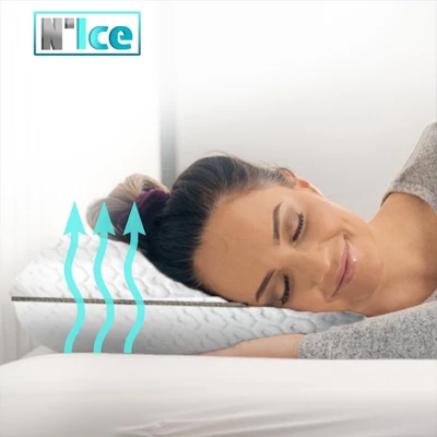 N'Ice Cooling Memory Foam Pillow - Blue 4 N'Ice Cooling Memory Foam Pillow - Blue - Image 2
