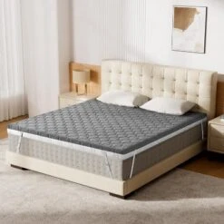 Dyonery Firm & Extra Firm Mattress Topper With Washable Cover, 2-Sides Flippable High-Density Foam Mattress Pad For Back Pain Relief -Comforters Store GUEST c57ee9c0 b5a1 402b ad45 96f5410c5f04