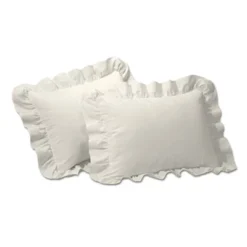 2pk Standard Ruffled Pillow Sham - Fresh Ideas