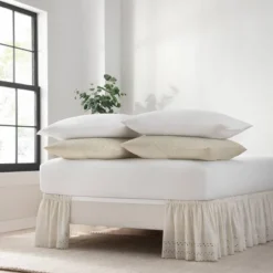 Wrap Around Eyelet Ruffled Bed Skirt - EasyFit™ -Comforters Store GUEST cc15c8d6 143a 4471 b751 0bc0cd37983c