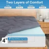 Dyonery 4 '' Double-layer Memory Foam Mattress Top, Cooling Gel Memory Foam And Top Mattress, Cooling And Comfortable, Suitable For 8-20 Inch Pockets -Comforters Store GUEST cda4ed73 520d 4996 aa67 a6c7abf0214d