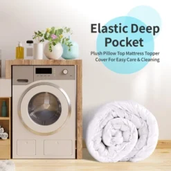 Dyonery 4 Inch Dual Layer Memory Foam Mattress Topper King Size,Cooling Gel Memory Foam & Pillow Top Mattress Pad,Fits 8-20 Inches Deep Pocket -Comforters Store GUEST cdffabf6 426c 4ab2 933c db94e62708d6