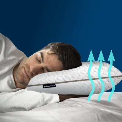 N'Ice Cooling Memory Foam Pillow - Blue 7 N'Ice Cooling Memory Foam Pillow - Blue - Image 5