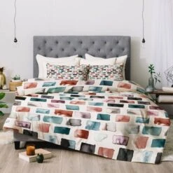 Ninola Design Mineral Color Blocks Rustic Poly Comforter Set - Deny Designs -Comforters Store GUEST cf2e151d 1867 48fb b216 d320073cef8a
