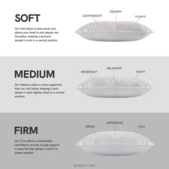 2 Pack Soft White Duck Feather & Down Bed Pillow | BOKSER HOME -Comforters Store GUEST d121534c 43b9 4606 a0e6 868e3ace97ec