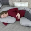 Leachco Snoogle Signature Support Pillow - Gray -Comforters Store GUEST d2e8eea8 1a0f 475d af13 ed4acd4e8ef4