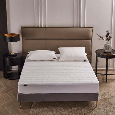 Farm To Home 100% Organic Cotton Quilted Wavy Down Alternative Mattress Pad 5 Farm To Home 100% Organic Cotton Quilted Wavy Down Alternative Mattress Pad - Image 3