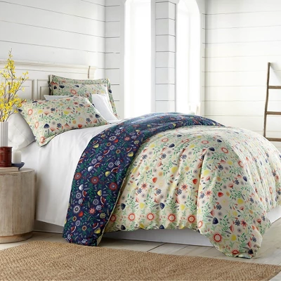 Southshore Fine Living Boho Bloom Oversized Reversible Ultra-soft Duvet Cover Set With Shams 3 Southshore Fine Living Boho Bloom Oversized Reversible Ultra-soft Duvet Cover Set With Shams