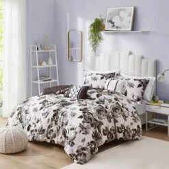 Hannah Floral Duvet Cover Set -Comforters Store GUEST de2c300a 8bb5 4fce b2fc bdcf53097b27