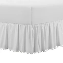 Belles & Whistles Pom Pom Trim 15" Drop Bed Skirt -Comforters Store GUEST dfedce1a 9286 405a 8ec2 22ed344c4061
