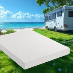 Dyonery RV Mattress Short Queen 8" Memory Foam Mattresses,Premium Cooling Green Tea/Gel Medium Firm Bed-Mattress, For Camper/Trailer/Truck,75'' X 60'' -Comforters Store GUEST e23fc083 64d6 4377 b3c9 ef4ce0bda683