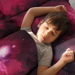 PiccoCasa Galaxies Duvet Cover Sets 3 Pcs Includes 1 Duvet Cover 2 Pillow Shams Queen Red -Comforters Store GUEST e601749b 399e 43db bdf4 848bd59eb944