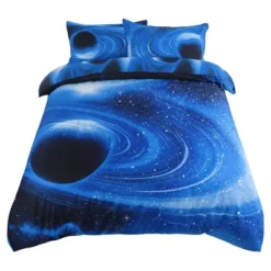 PiccoCasa Polyester Galaxy Sky Cosmos Night Pattern 3D Printed Duvet Cover Set With 2 Pillowcases 3 Pcs Queen Royal Blue -Comforters Store GUEST e68bd7f9 2fff 4949 afda 53ba353a1c86