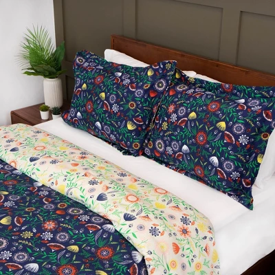 Southshore Fine Living Boho Bloom Oversized Reversible Ultra-soft Duvet Cover Set With Shams 7 Southshore Fine Living Boho Bloom Oversized Reversible Ultra-soft Duvet Cover Set With Shams - Image 5