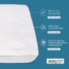 Micropuff Soft And Comfortable Mattress Pad - Durable Fabric - Odorless Filling - 100 GSM -Comforters Store GUEST f153360f 26e3 42d1 a315 ed1eeda6cca1