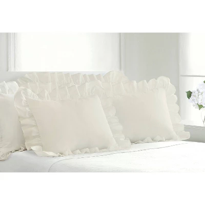 2pk Standard Ruffled Pillow Sham - Fresh Ideas 6 2pk Standard Ruffled Pillow Sham - Fresh Ideas - Image 4