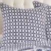 Euro 2pc Valentina Sham Set Navy - Homthreads