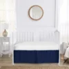 Sweet Jojo Designs Boy Or Girl Gender Neutral Unisex Baby Crib Bed Skirt Collection Solid Navy Blue -Comforters Store GUEST f5cd4e84 03a7 4f3d a1c8 35f91be4dd40