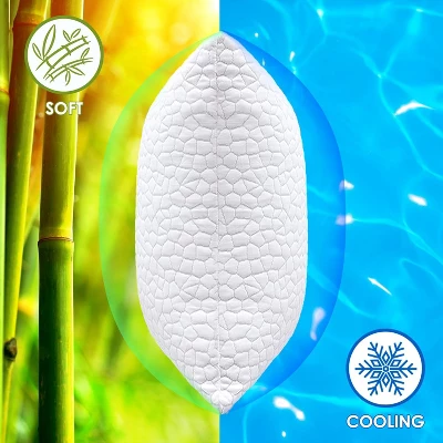 Aghana Digitals Cooling Shredded Memory Foam Pillows Set Of 2, Adjustable Cover 4 Aghana Digitals Cooling Shredded Memory Foam Pillows Set Of 2, Adjustable Cover - Image 2