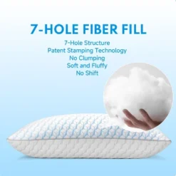 FCNIOS Bed Pillows For Sleeping, Queen Size Pillows Set Of 2, Cooling Pillow With Super Soft Down Alternative Fill For Side Back Stomach Sleepers -Comforters Store GUEST f6dc2eb0 4e7a 4229 a052 07d77d23d0a2