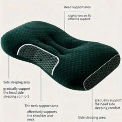 Aghana Digitals Cervical Support Pillow With Slow-Rebound Memory Foam, Butterfly Design, Breathable