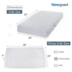 Waterguard Waterproof Quilted Mattress Pad Protector – White -Comforters Store GUEST ffc7e5a3 317e 4fcd 822c d7dc4ccacb85